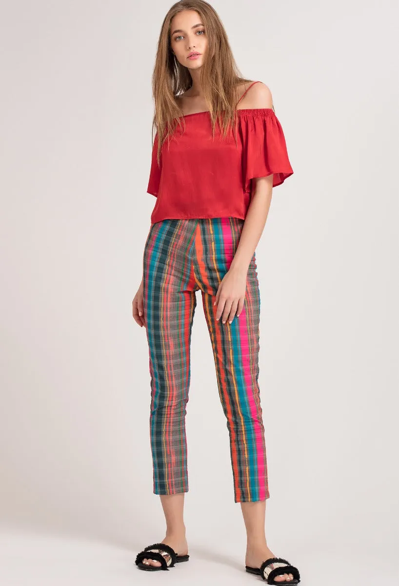 Stripe Ankle Pants