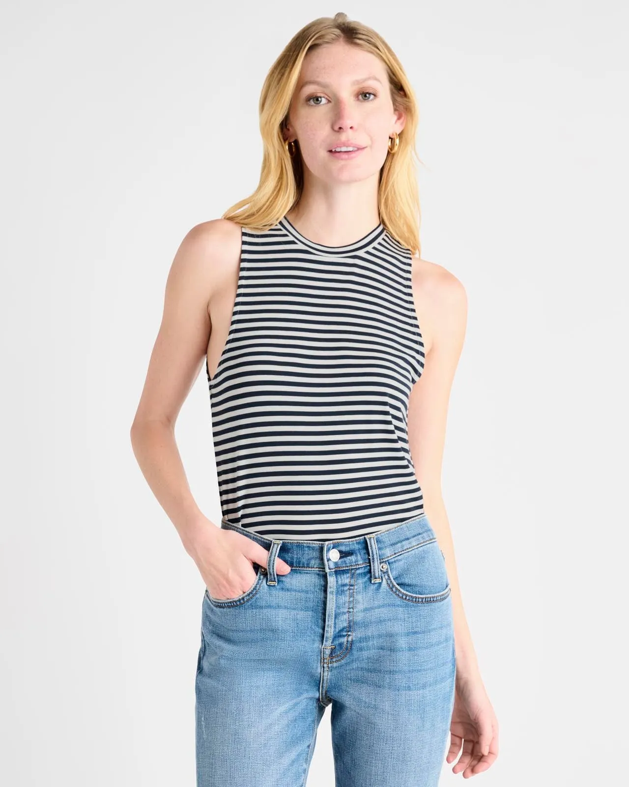 Striped Bamboo Tank