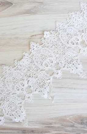 White 6" Wide Venice Lace