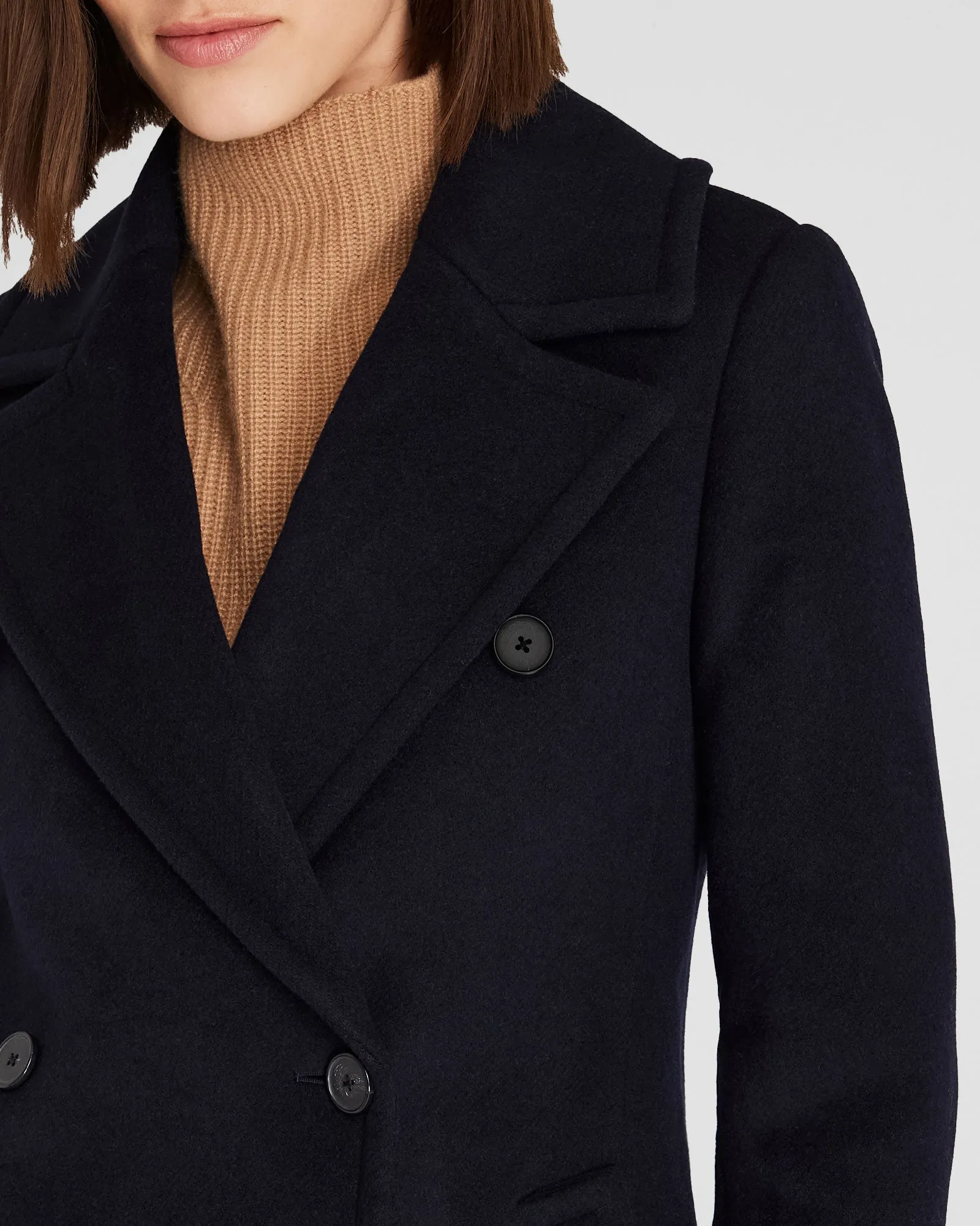 Wool Double-Breasted Coat